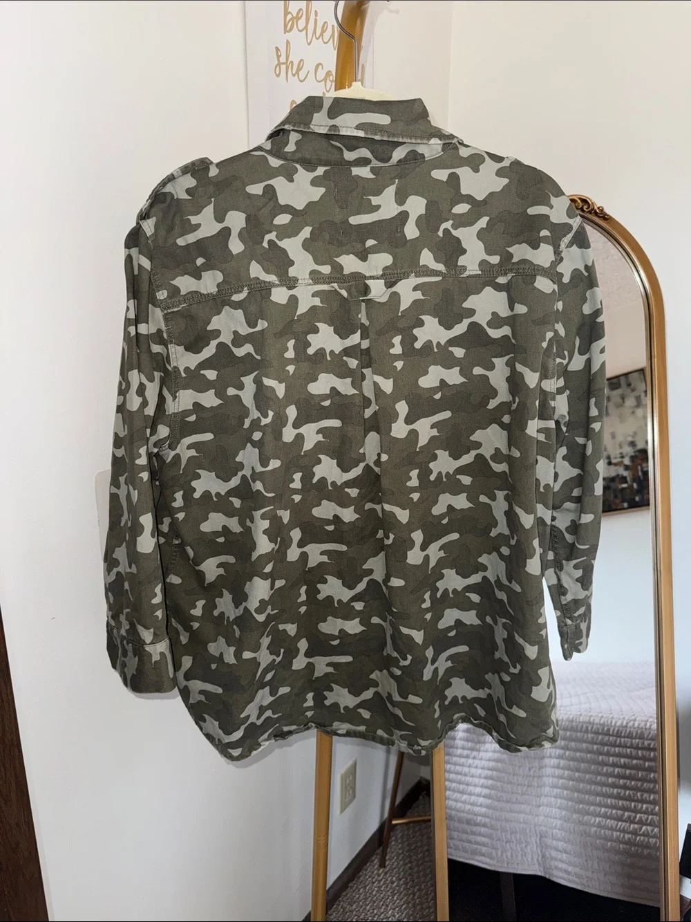 Alexander Jordan Olive Green Camo Utility Jacket